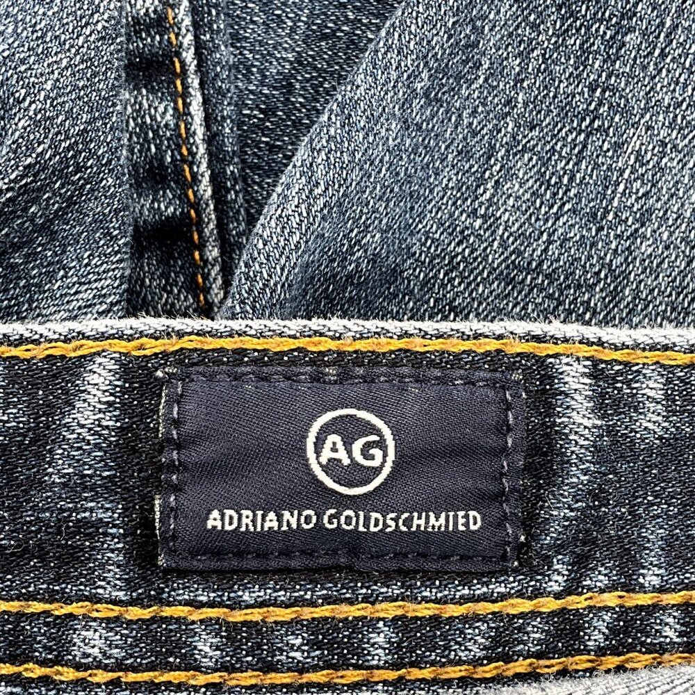 AG Adriano Goldschmied Jeans Mens 38x29 Blue Graduate Tailored Stretch Denim - Picture 8 of 13